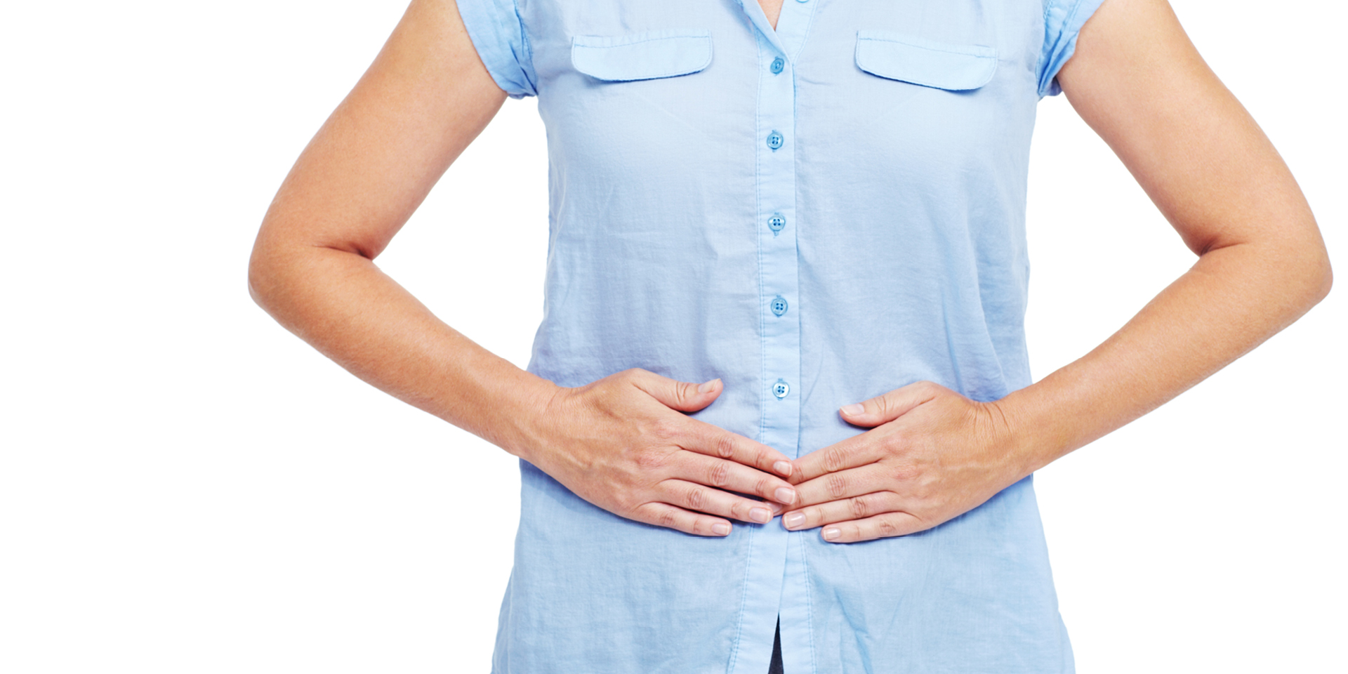 woman with hands on her mid-section