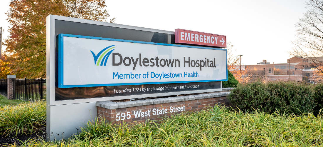 Doylestown Hospital sign | Doylestown Health