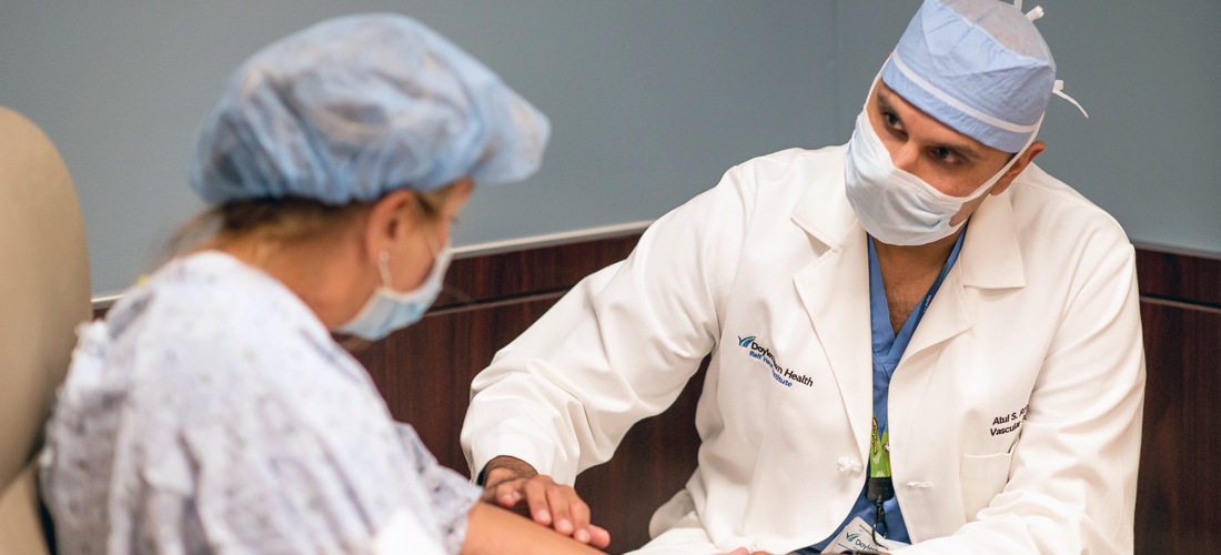 HEart and vascular doctor with a patient | Doylestown Health