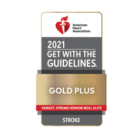 American Heart Association’s Get With The Guidelines®-Stroke Gold Plus Quality Achievement Award with Target: Stroke Elite Award | Doylestown Health